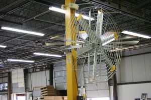 ventilador de pared / axial / de circulación de aire / industrial