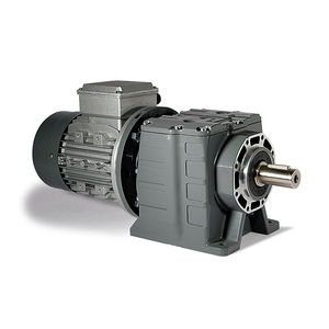 motorreductor eléctrico AC / coaxial / de engranaje helicoidal / con árbol macizo