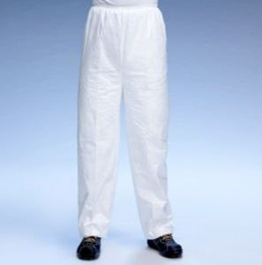pantalón de trabajo / antiestático / de protección química / de polietileno