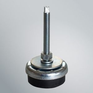 pie de máquina / de caucho / de nivelación / antivibración