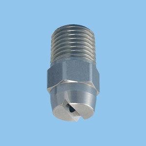 boquilla de pulverización / para líquido / de chorro plano / de acero inoxidable