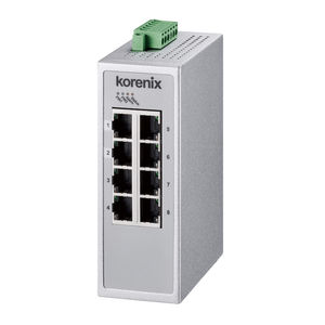 conmutador Ethernet administrable / 8 puertos / de nivel 2 / en riel DIN