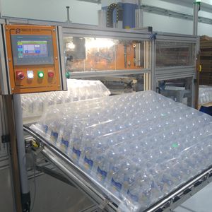 ensacadora horizontal / para botellas / de alta velocidad / con servomotor