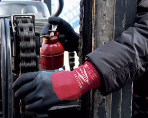 guantes de trabajo / contra el frío / de nitrilo / para obras de construcción