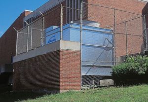 torre de refrigeración montada in situ