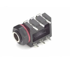conector jack / PCB / horizontal / para equipo de telecomunicaciones
