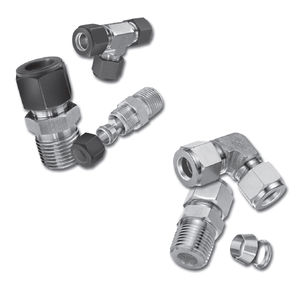 racor con anillos / de compresión / recto / de ángulo recto