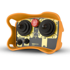 telemando de radio / de joystick / con pulsador de parada de emergencia / con retorno de información