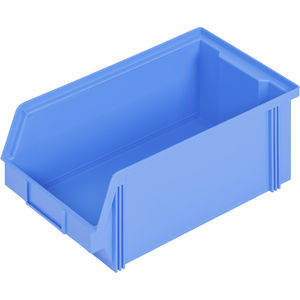 caja de almacenaje a la vista de polipropileno / para almacenamiento / de transporte / apilable