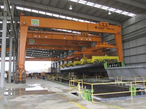 carretilla elevadora de tipo straddle (horcaja) para la ingeniería civil