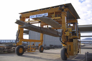 carretilla elevadora de tipo straddle (horcaja) para la ingeniería civil