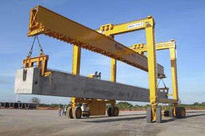 carretilla elevadora de tipo straddle (horcaja) para la ingeniería civil