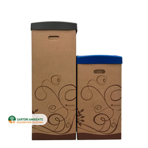 contenedor de basura de cartón