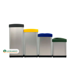 contenedor de basura de aluminio