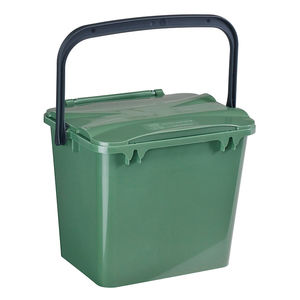 contenedor de basura de PP / para residuos domésticos / con tapa / con asidero