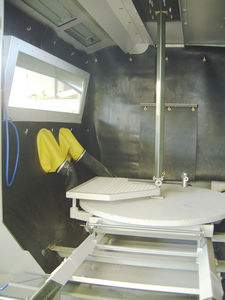 cabina de chorro de arena a presión 1