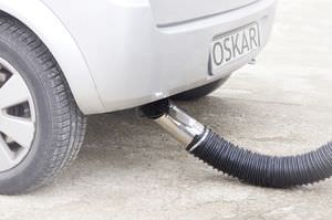 enrollador de tubo / retráctil / montado en camión / para la aspiración de gases de escape