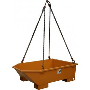 cajón de metal / de transporte / para productos a granel / de mortero