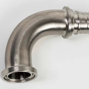 codo para cañería de acero inoxidable 1