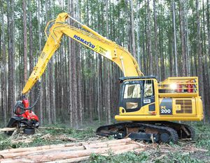 cosechadora forestal con orugas 1