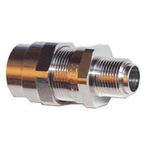 racor roscado / recto / de acero inoxidable / para entorno agresivo