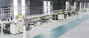 máquina de fabricación de cajas ondulada