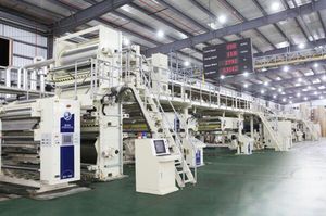 máquina de fabricación de cajas ondulada