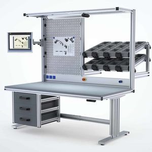 banco de trabajo de aluminio