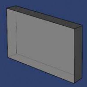ventana óptica rectangular