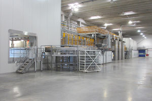 línea de producción de panes de galletas