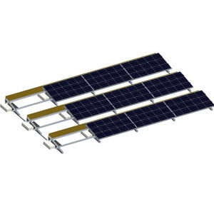 sistema de fijación solar para cubierta plana