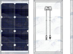 panel solar de silicio monocristalino