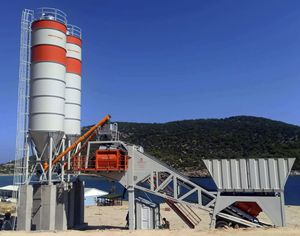 planta de hormigón móvil