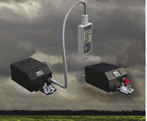 contador de golpes de rayos electrónico
