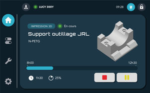 software para impresora 3D de mando de proceso