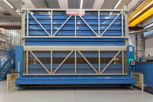 almacén automático para productos largos