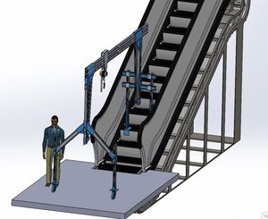 pórtico para escalera mecánica 1