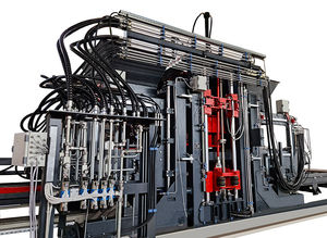 máquina para fabricación de bloques de hormigón