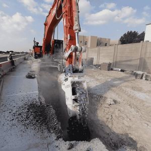 fresa hidráulica para excavadora