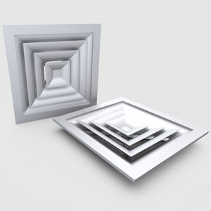 difusor de aire de sección rectangular