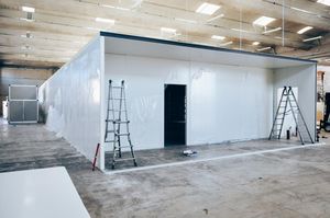 sala blanca para aplicaciones farmacéuticas