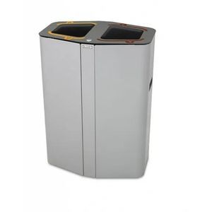 cubo de basura de acero galvanizado