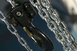 cadena de elevación de metal