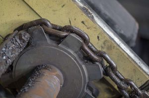 cadena para transporte de acero