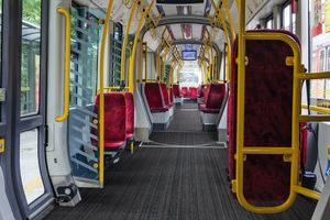 revestimiento de suelo para tren de PVC