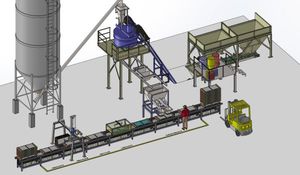 línea de producción para productos de hormigón 1