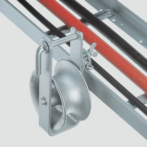 bobina para tendido de cables con rodillo de aluminio