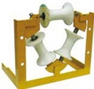 bobina para tendido de cables con rodillo de aluminio