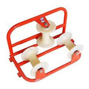bobina para tendido de cables con rodillo de aluminio