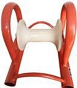 bobina para tendido de cables con rodillo de aluminio
